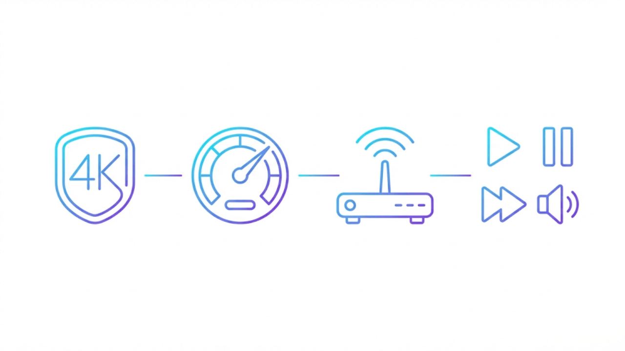 Infographie performance pour réglages IPTV Smarters Pro 4K